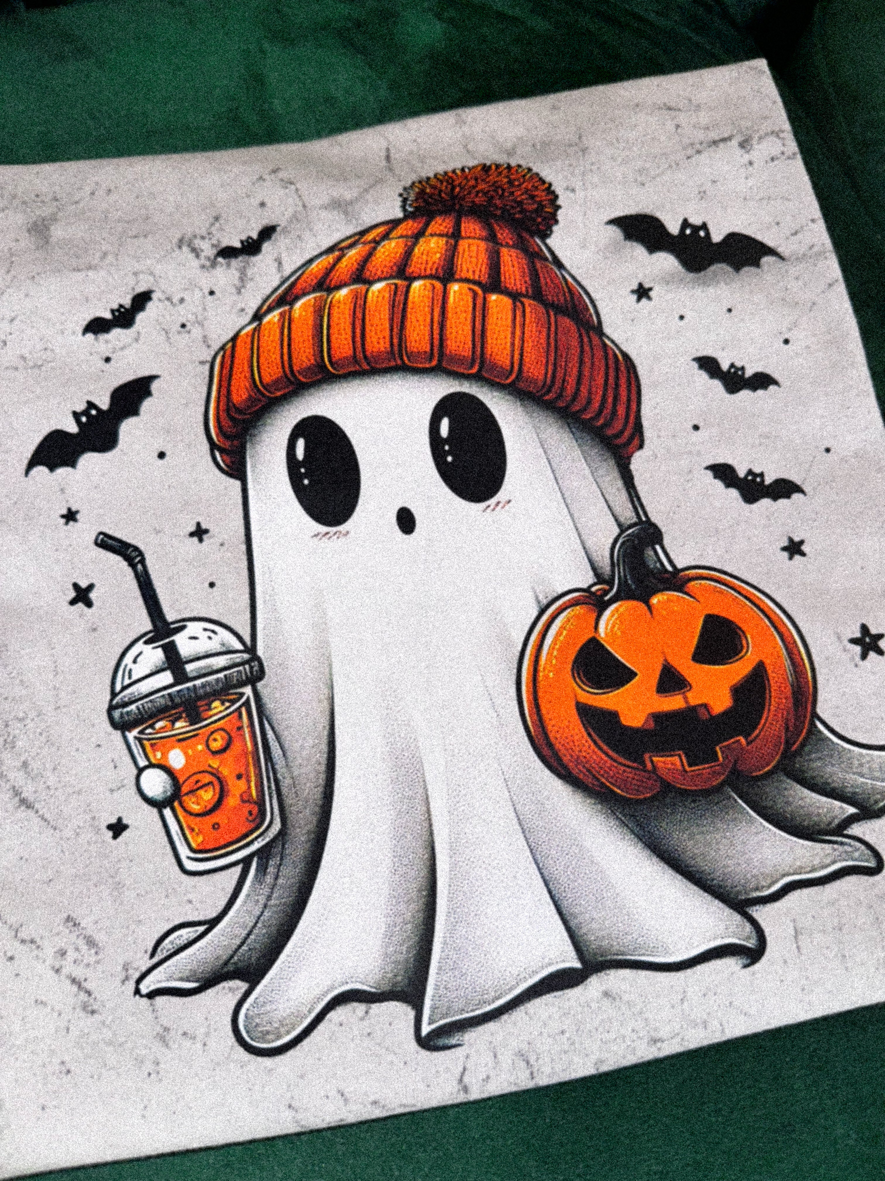 Ghost Drinking Coffee